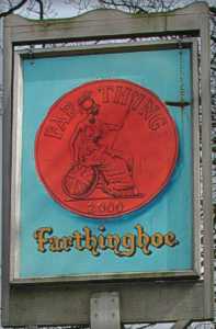 picture of Farthinghoe village sign